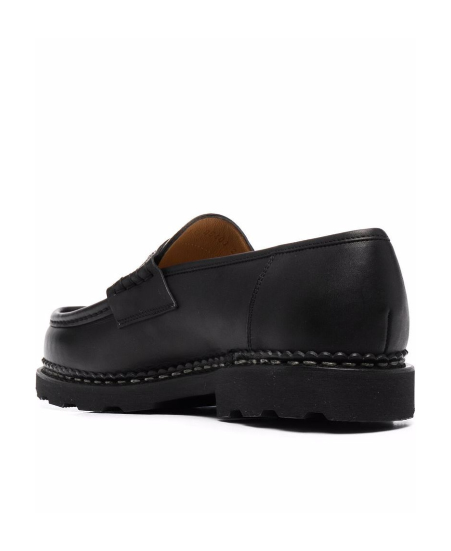 Paraboot Reims Round-headed Loafers In Black