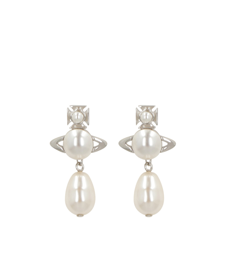 Vivienne Westwood Pendant Earrings In White