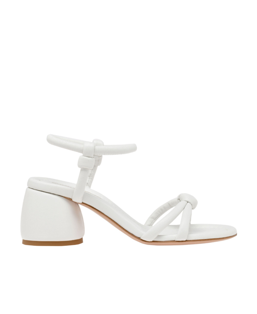 Gianvito Rossi Cassis 70mm Leather Sandals In White
