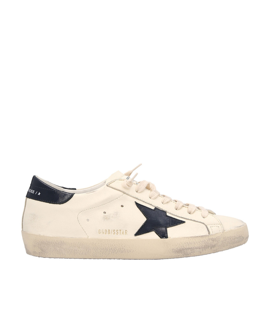 Golden Goose Super-star Lace-up Sneakers In White