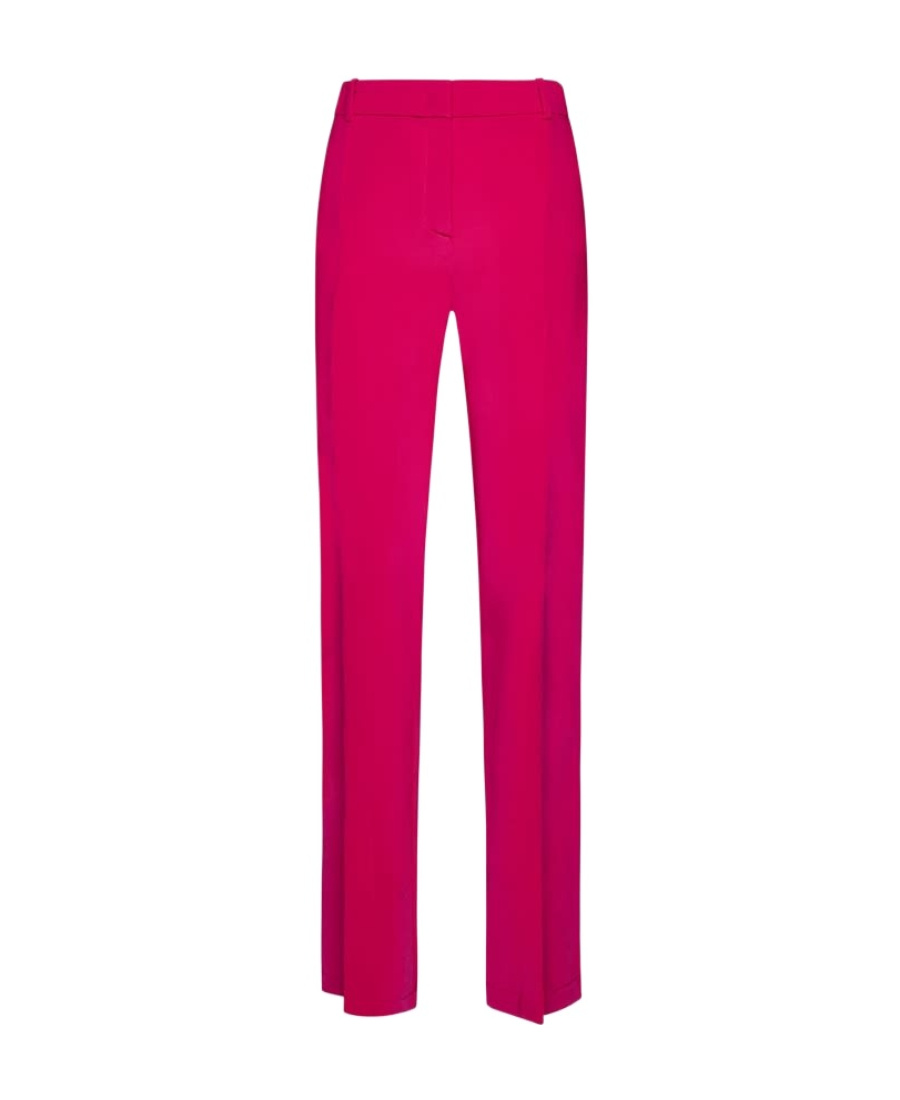 Pinko Front-split Slim-fit Trousers In Red