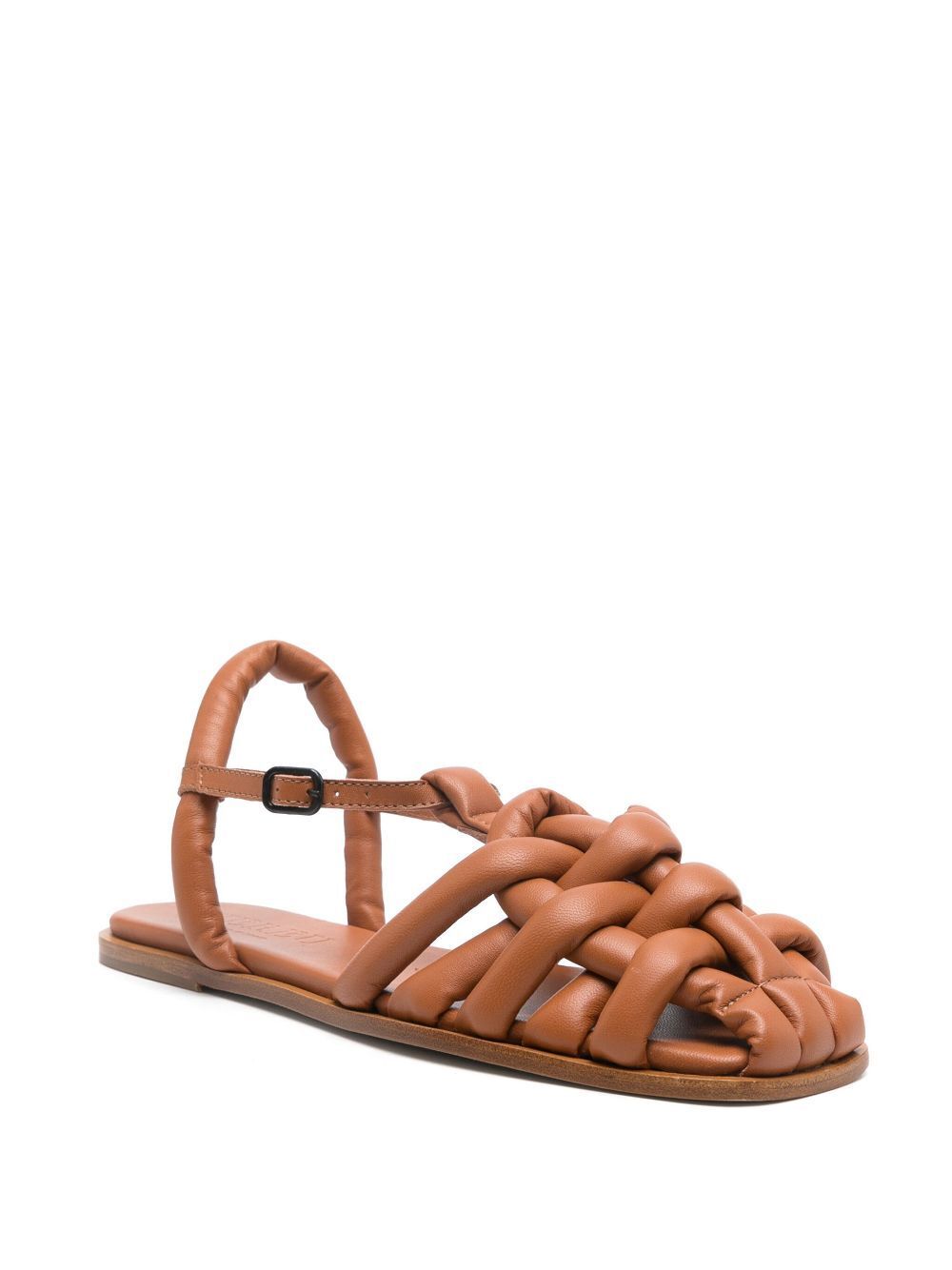 Hereu Women's Square Toe Padded Fisherman Sandal Cabersa 2 In Brown