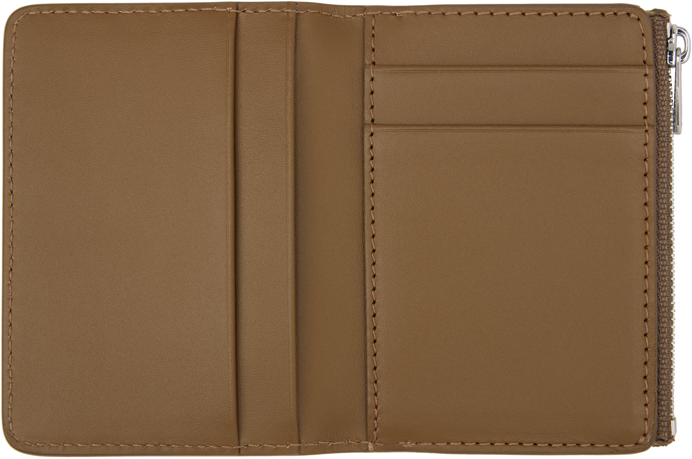 Apc Stefan Zip Card Holder In Brown