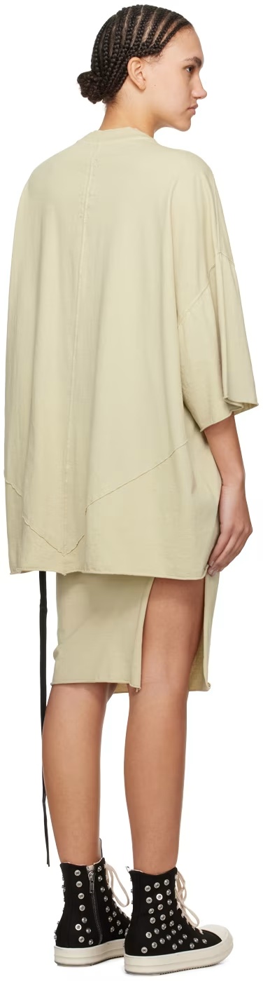 Rick Owens Drkshdw Tommy T-shirt With Round Neck In Nude