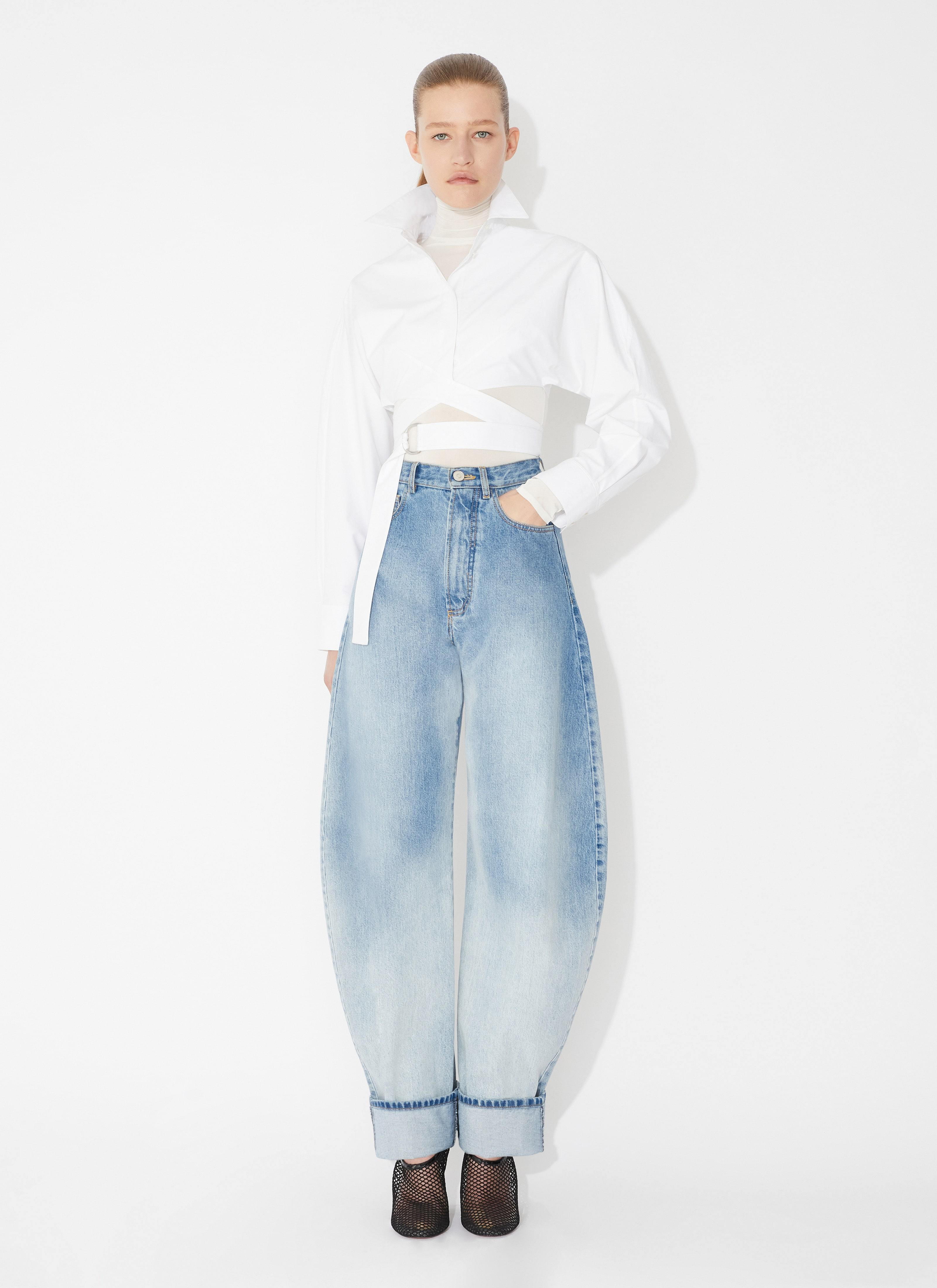 Alaïa Wool Short-sleeve Bodysuit In White