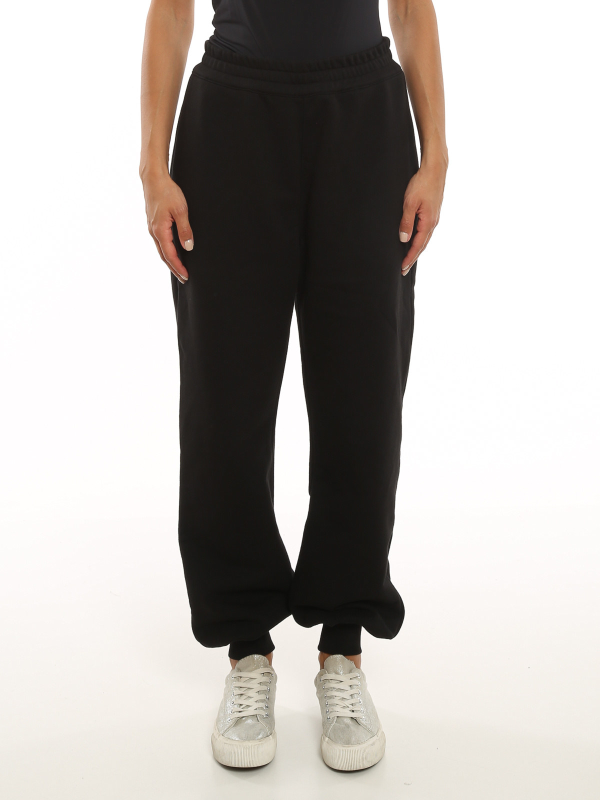 Alexander Mcqueen Logo-print Track Pants In Black