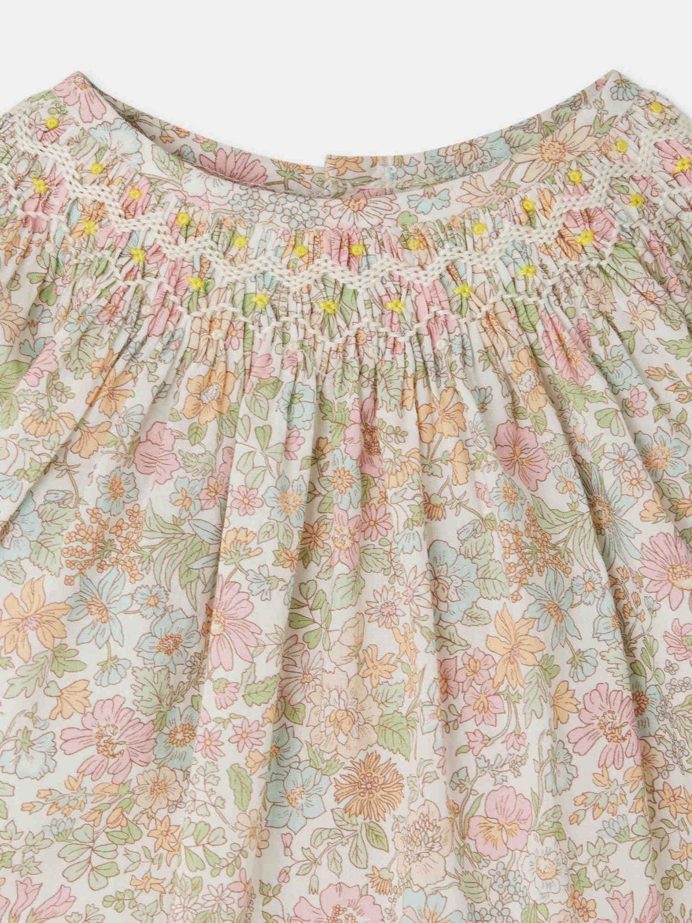 Bonpoint Griotte Pleated Shirt In Nude