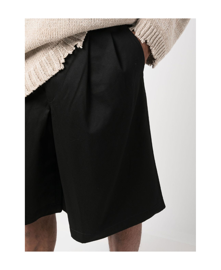 Comme Des Garçons Logo Shorts In Black