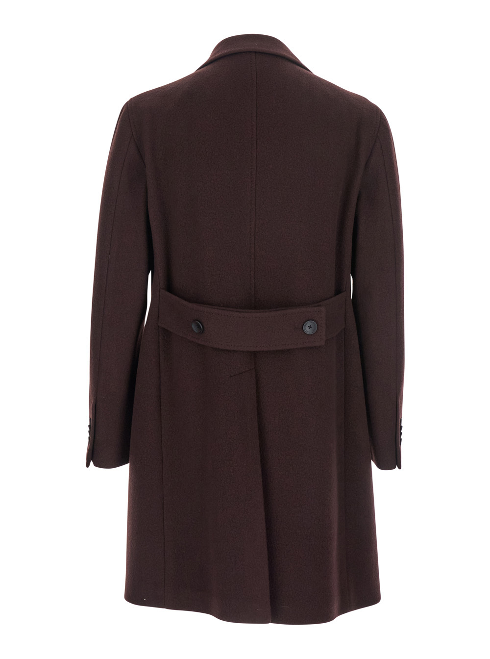 Tagliatore Double-breasted Coat In Burgundy