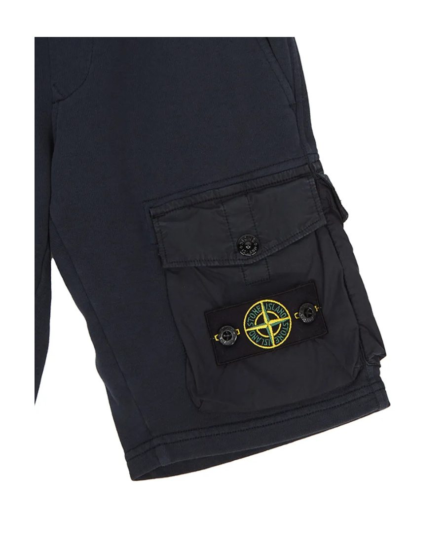 Stone Island Loose Belt Bermuda Shorts In Blue