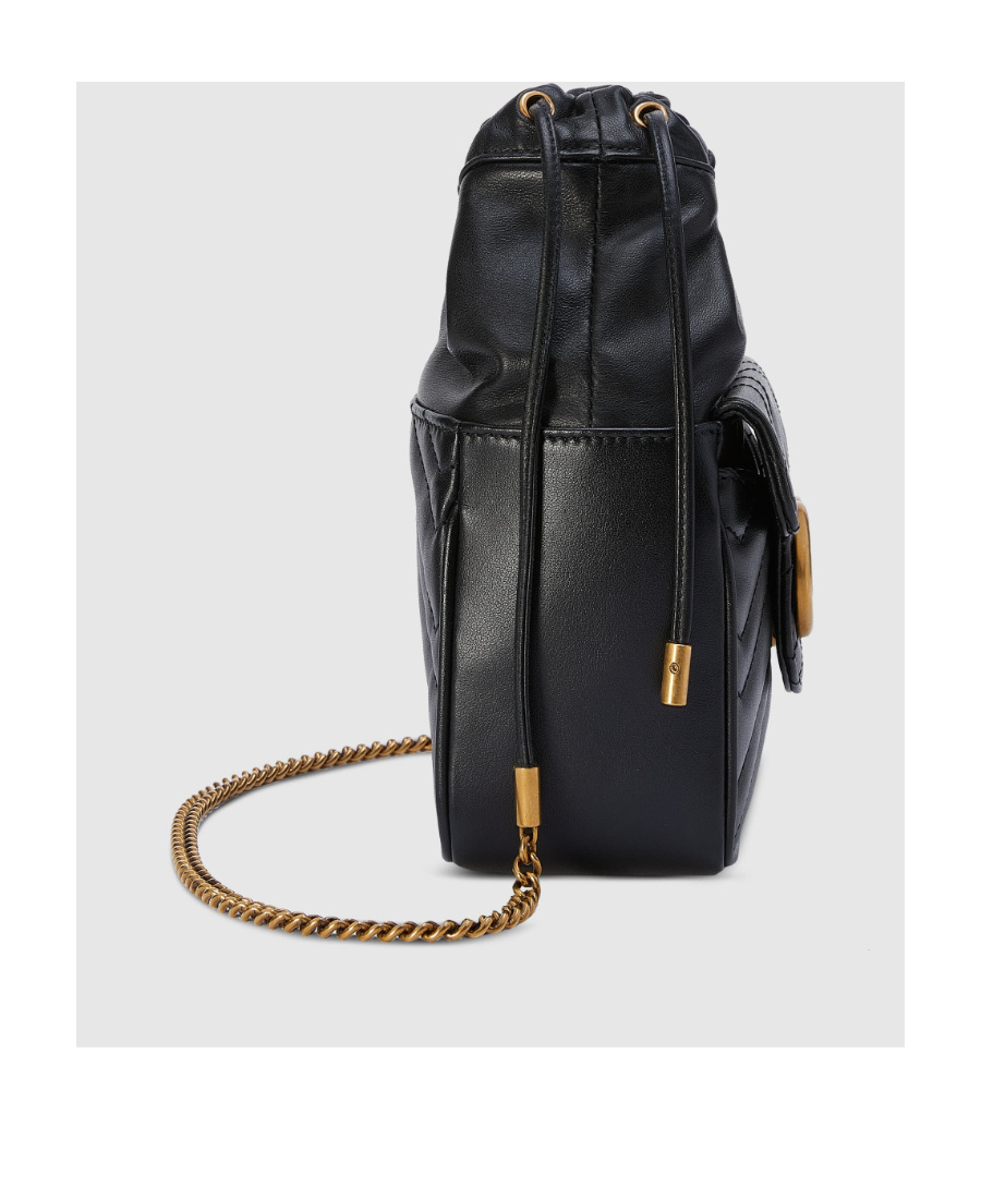 Gucci Mini Gg Marmont Bucket Bag In Black