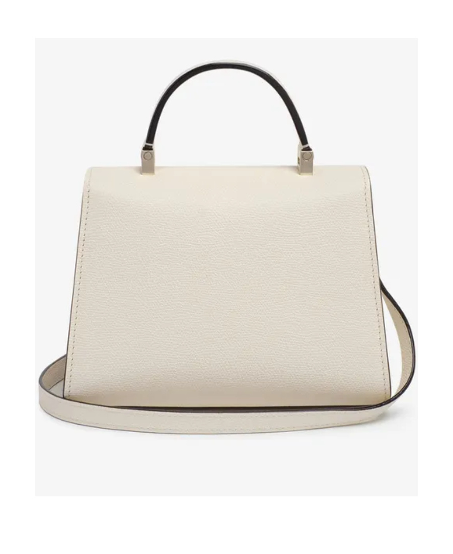 Valextra Micro Iside Crossbody Bag In White