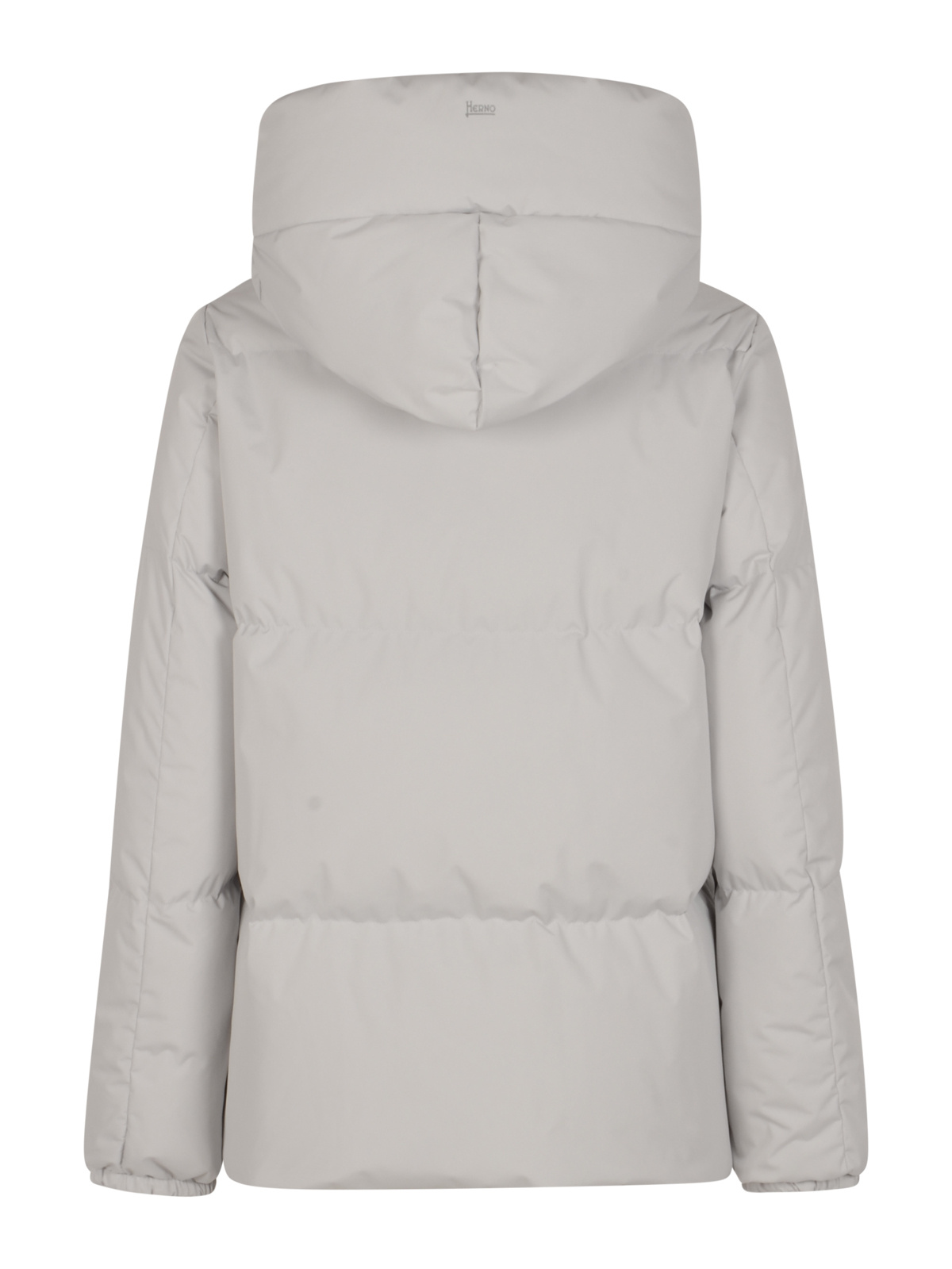 Herno Short Down Jacket In Gray