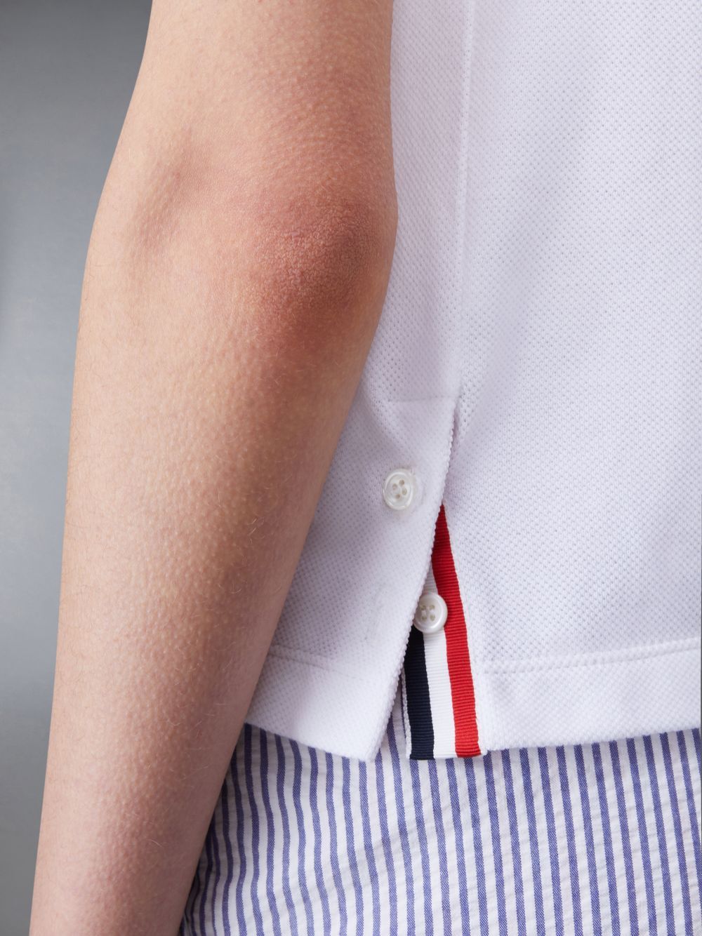 Thom Browne Sequin-embellished Cotton T-shirt In White