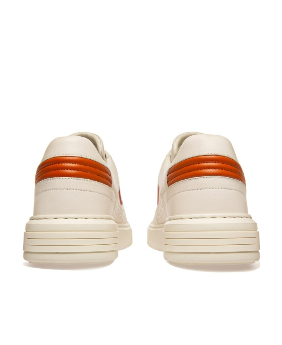 Bally Logo-patch Leather Sneakers In Nude