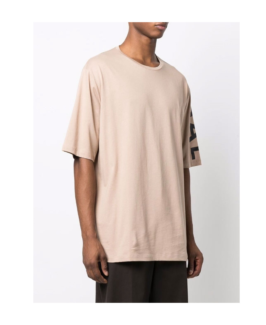 BALMAIN LOGO-PRINT SLEEVE T-SHIRT 