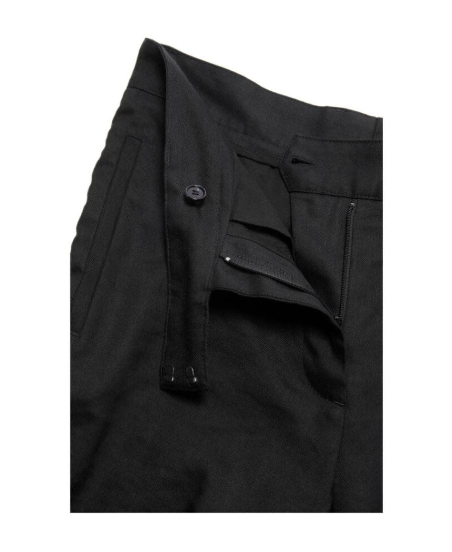 Acne Studios Mid-waist Flared Trousers In Black