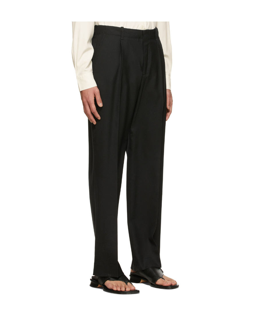 Our Legacy Borrowed Chino Wool Trousers In Black