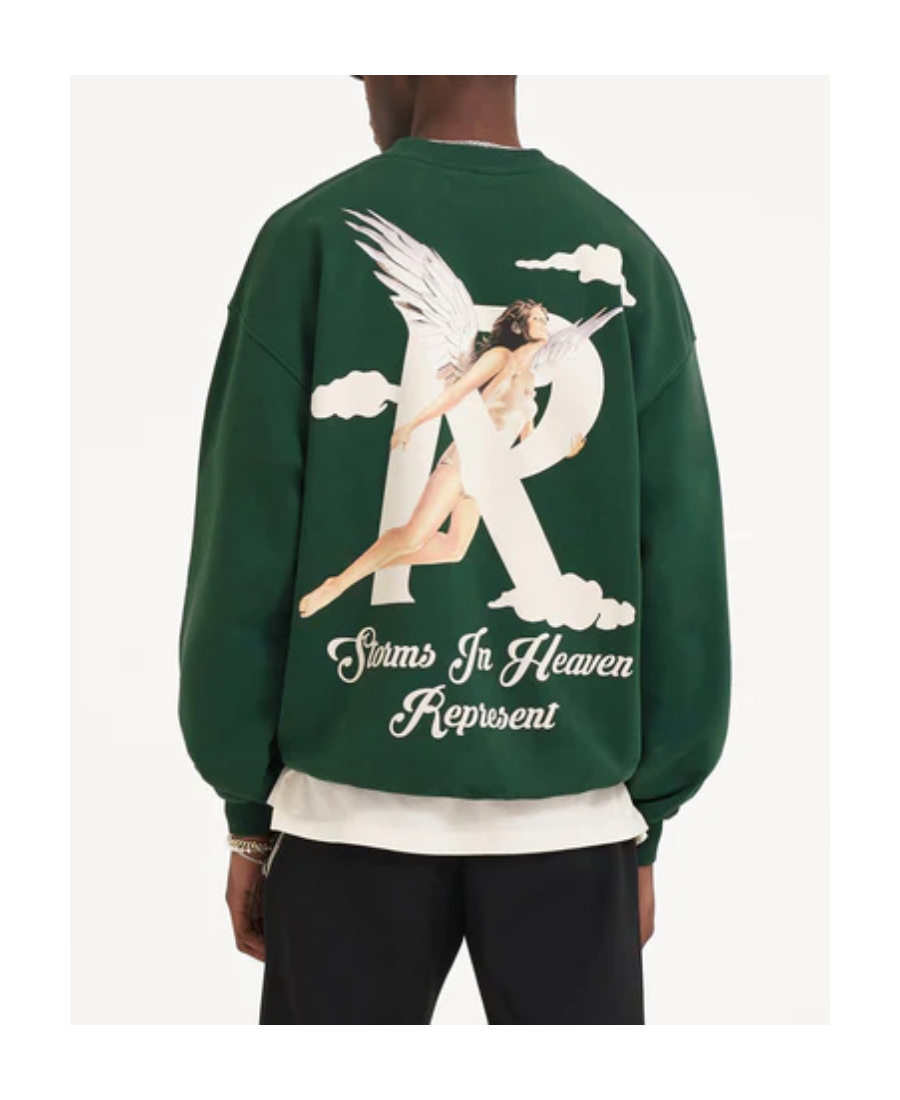Represent Storms In Heaven Sweatshirt In Green