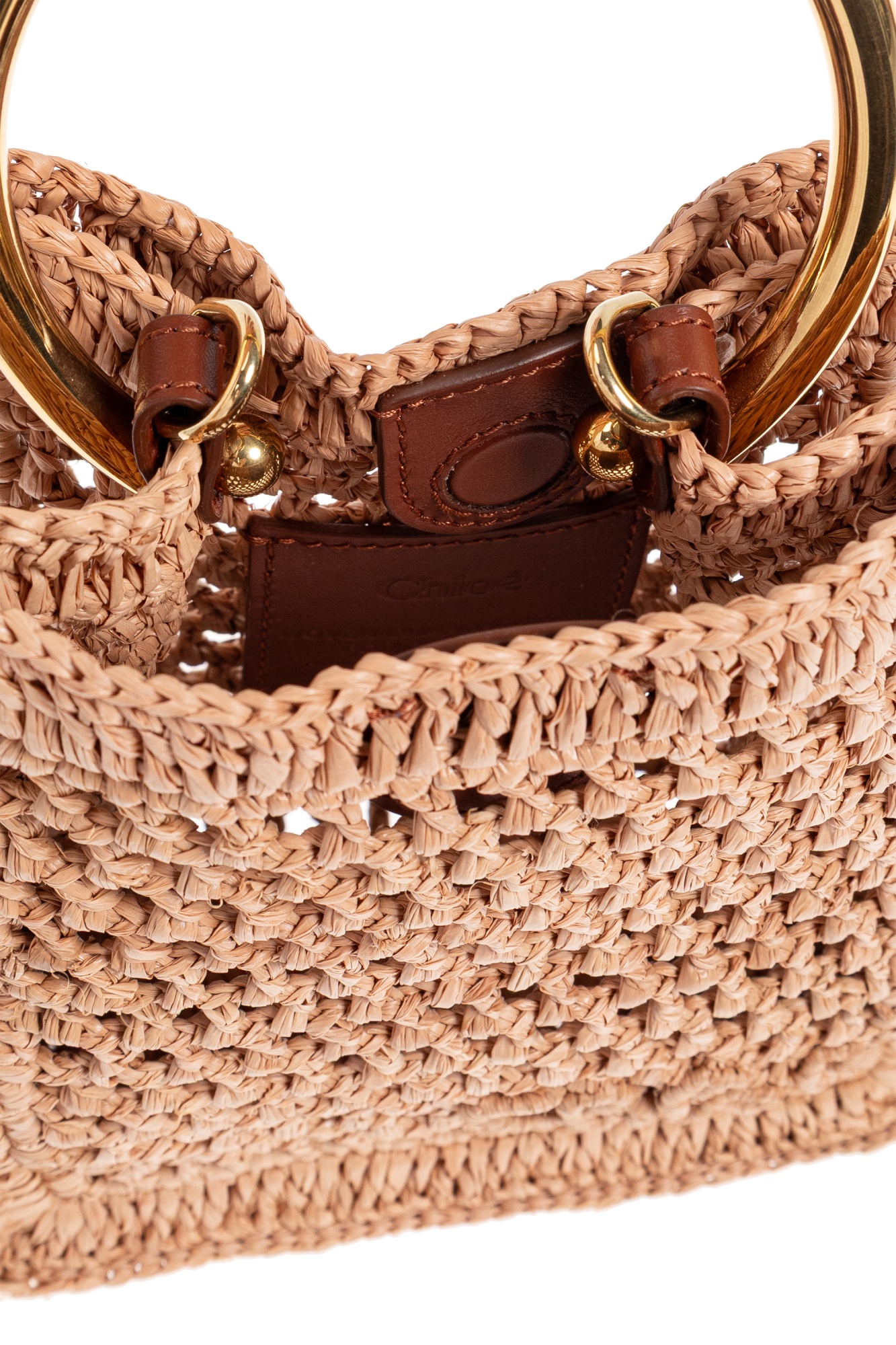 Chloé Double Handle Shoulder Bag In Brown