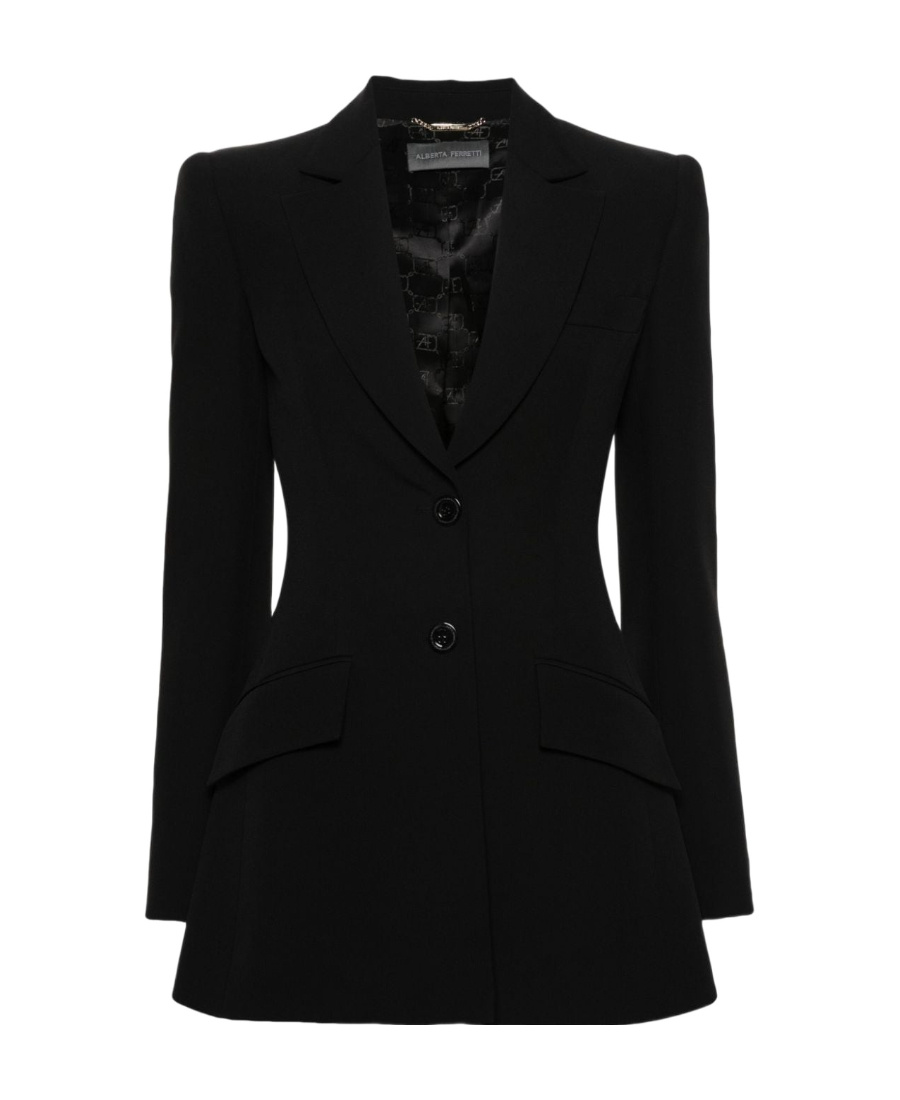 ALBERTA FERRETTI NOTCHED-LAPELS BLAZER