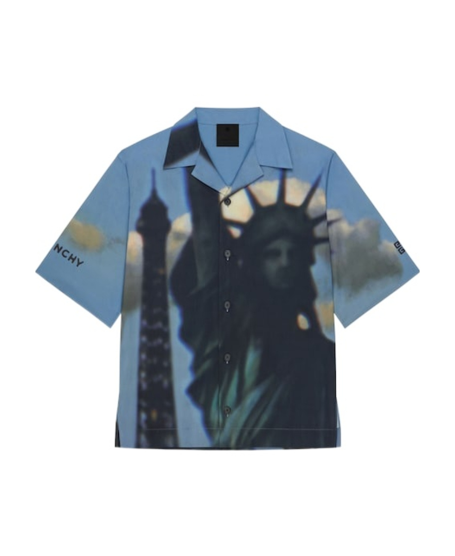 Givenchy Pattern Short-sleeved Shirt In Black