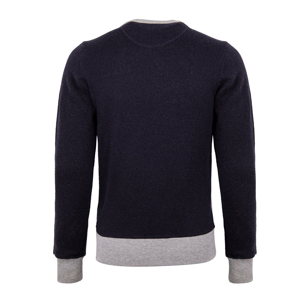 Armani Jeans Bumping Logo Pullover In Gray