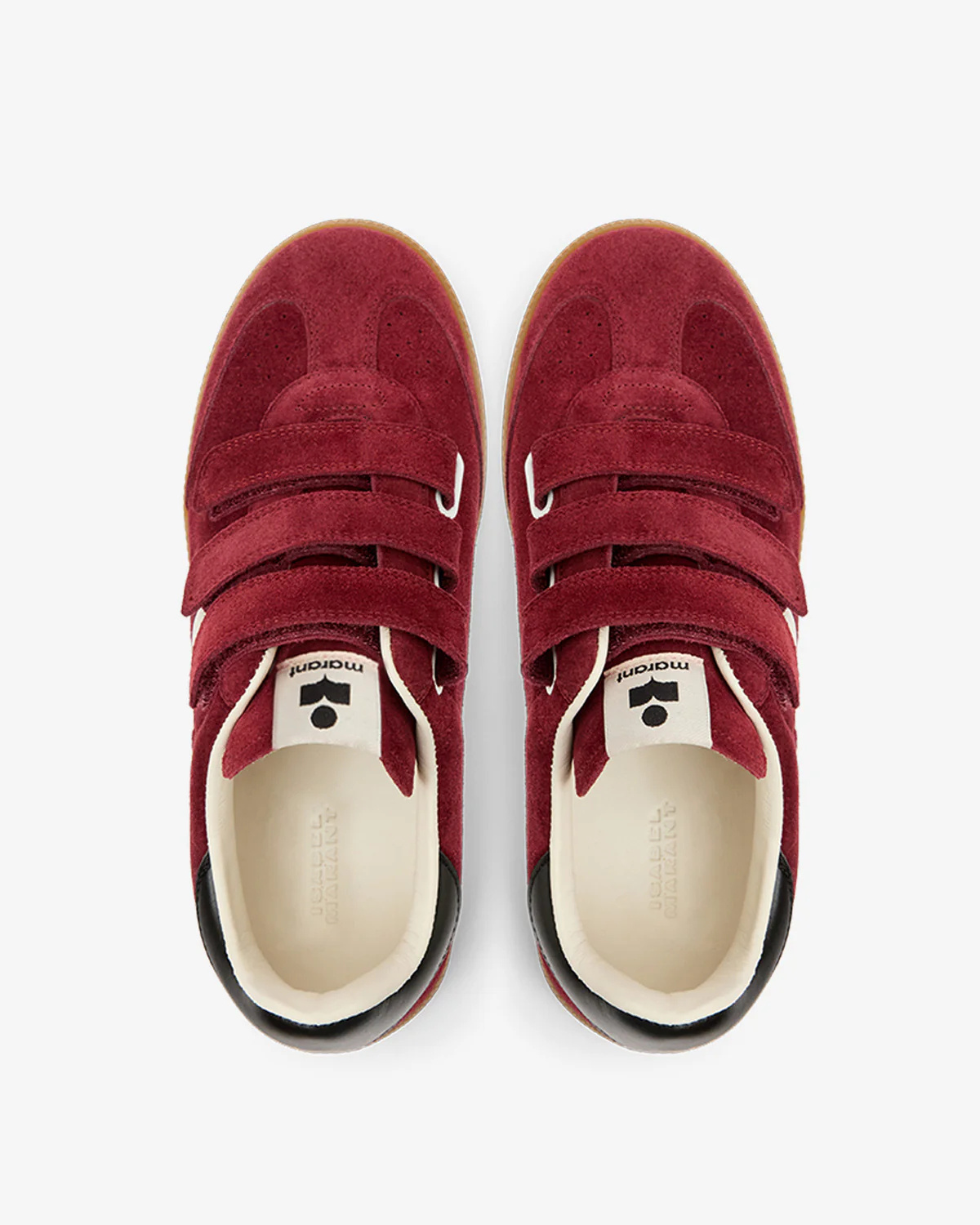 Isabel Marant Suede Sneakers With Rubber Sole And Contrast Heel Tab In Multi