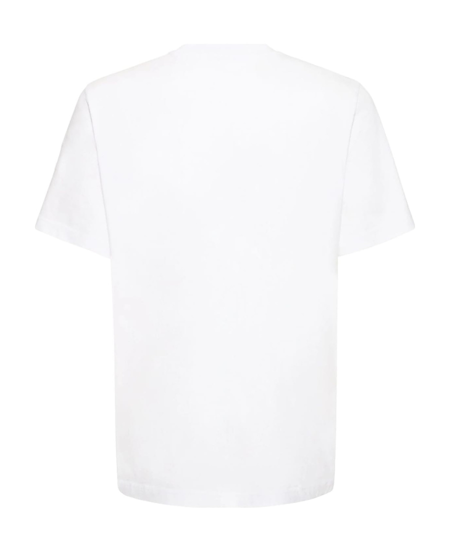 Neil Barrett Thunderbolt-embroidered Cotton T-shirt In White