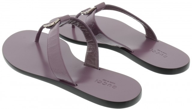 Gucci Cool Toe Drag With Logo Clip In Red