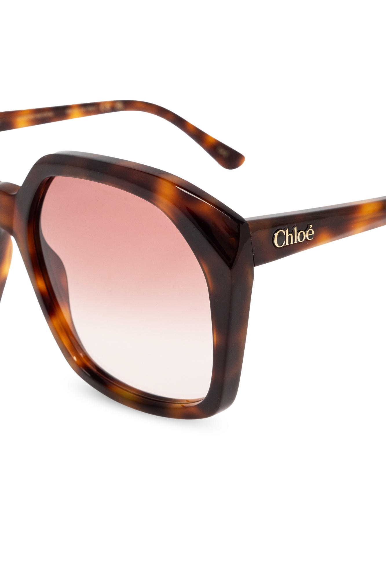 Chloé Salome Square Sunglasses In Pink