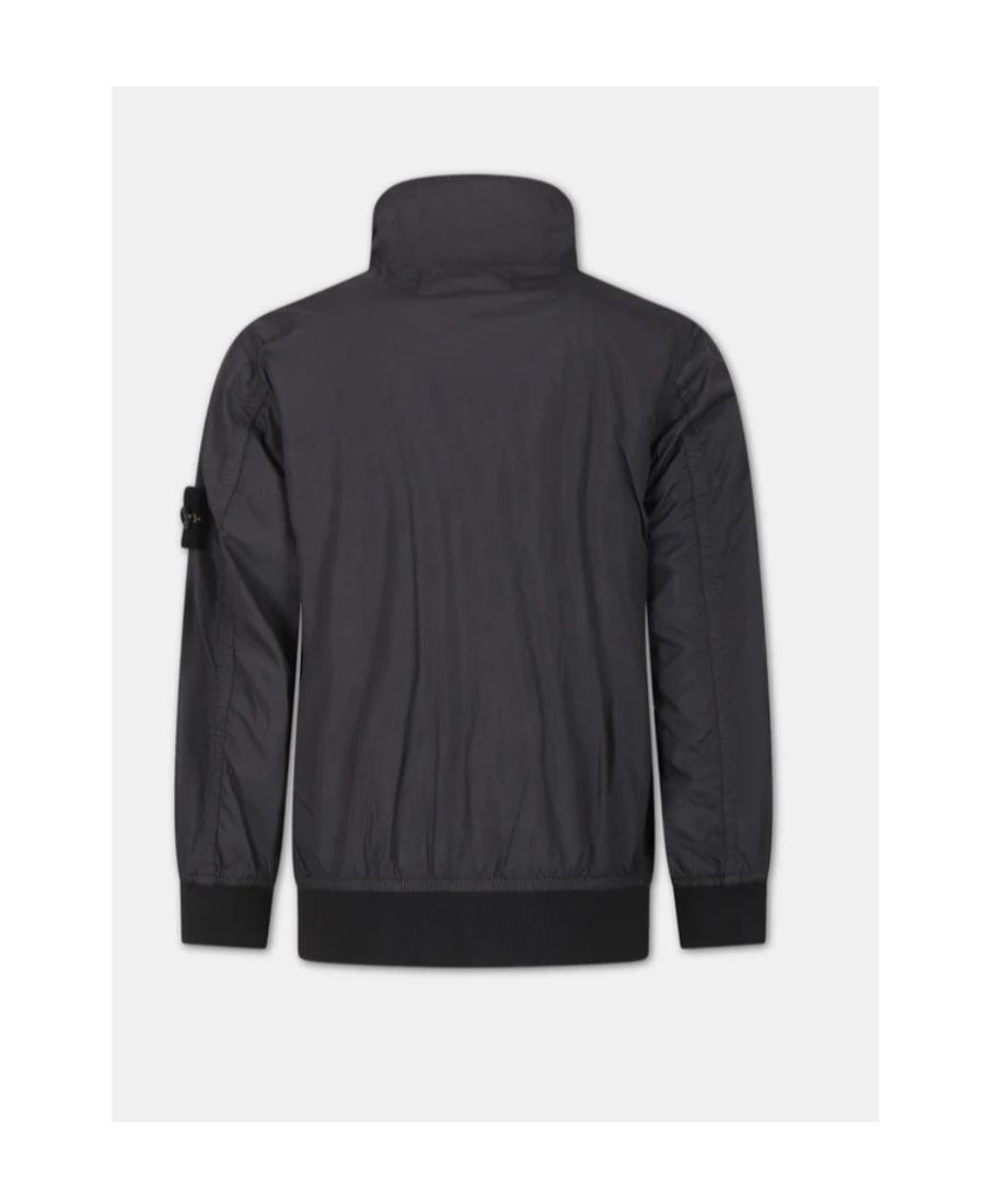 Stone Island Gray Windbreaker For Boy With Compass In Gray