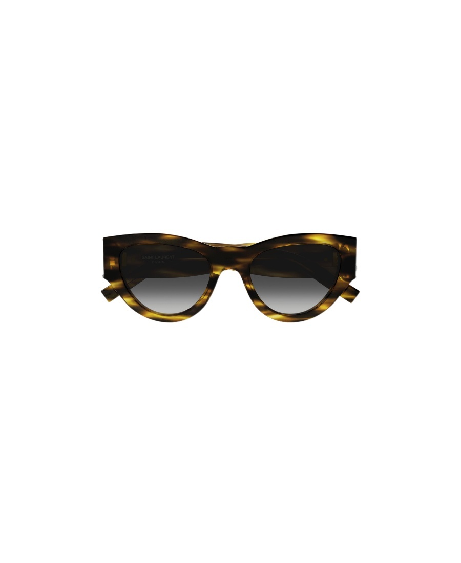Saint Laurent Temple Cat-eye Sunglasses In Black