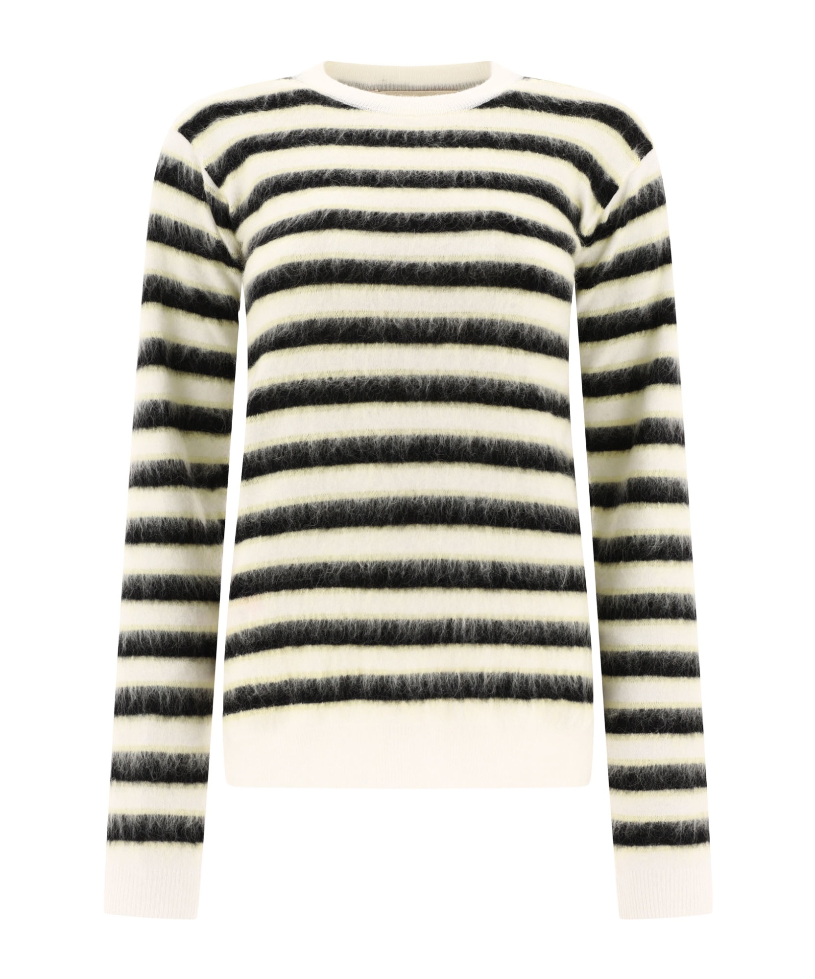 Marni Striped Crewneck Pullover In Multicolor