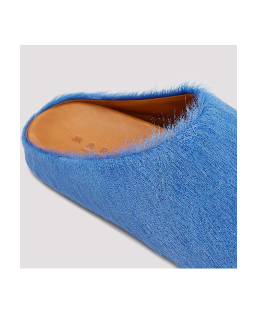 Marni Round Toe Slip-on Slippers