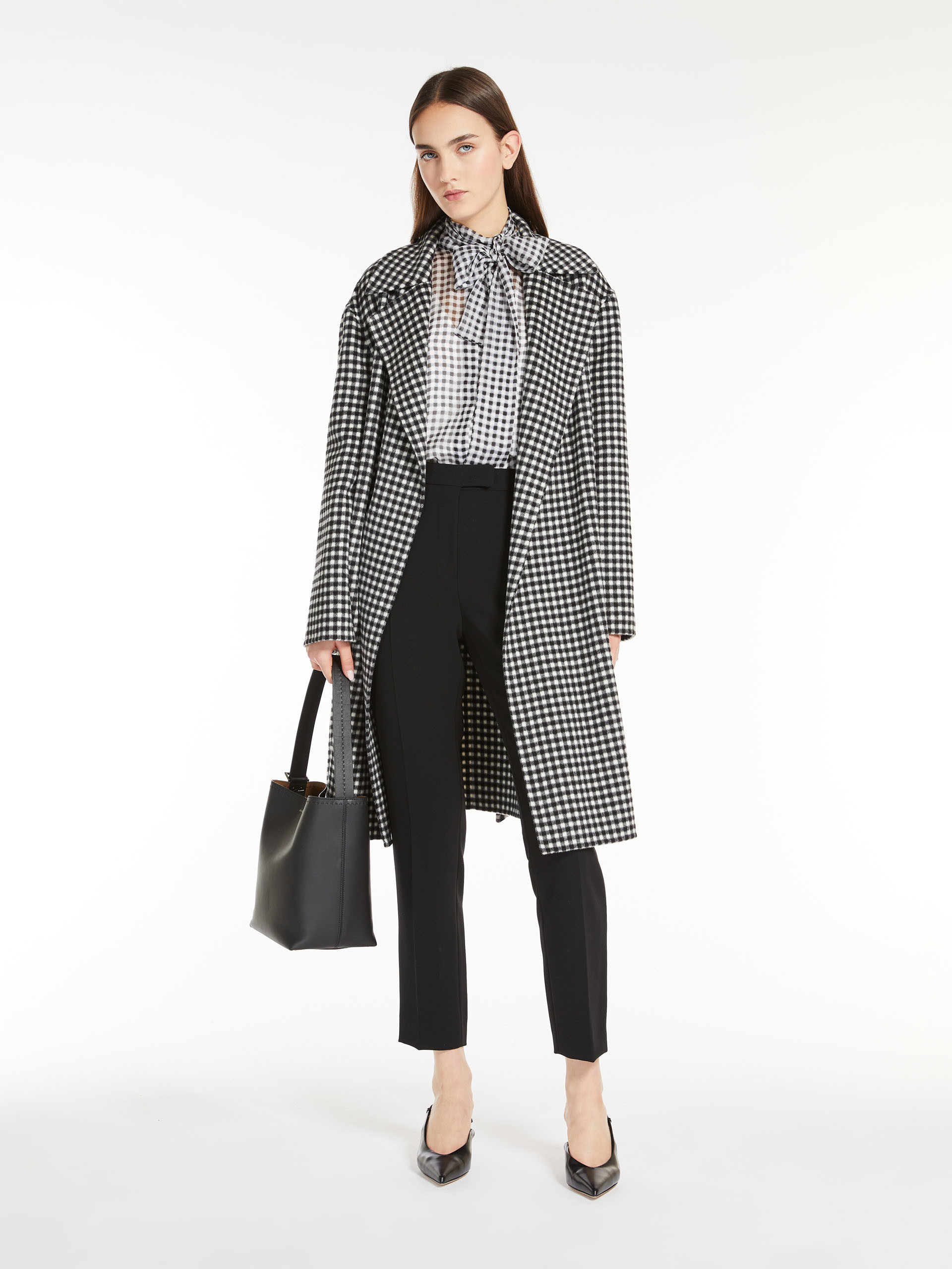 MAX MARA PLAID WOOL COAT 