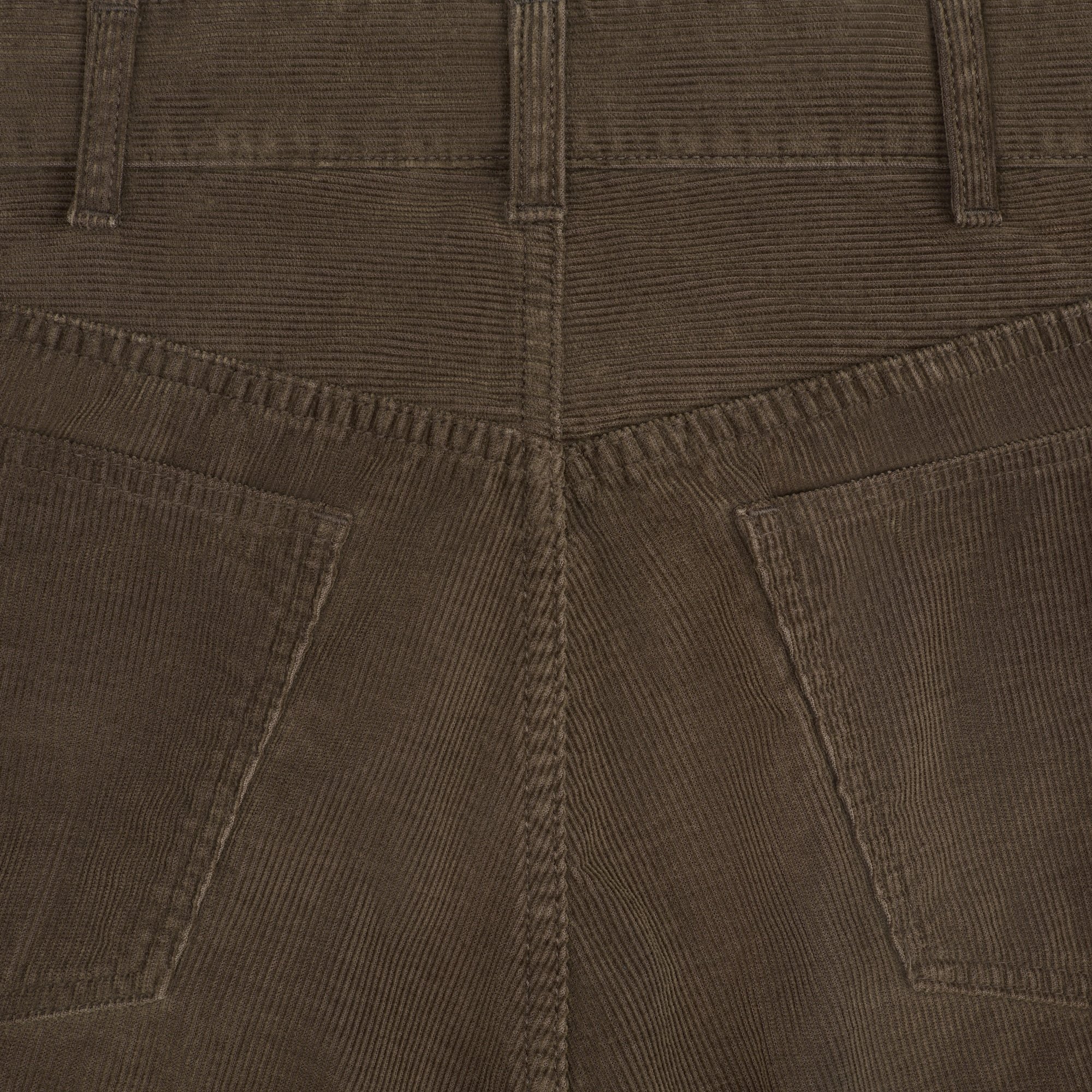 Celine Wesley Jeans In Corduroy In Brown