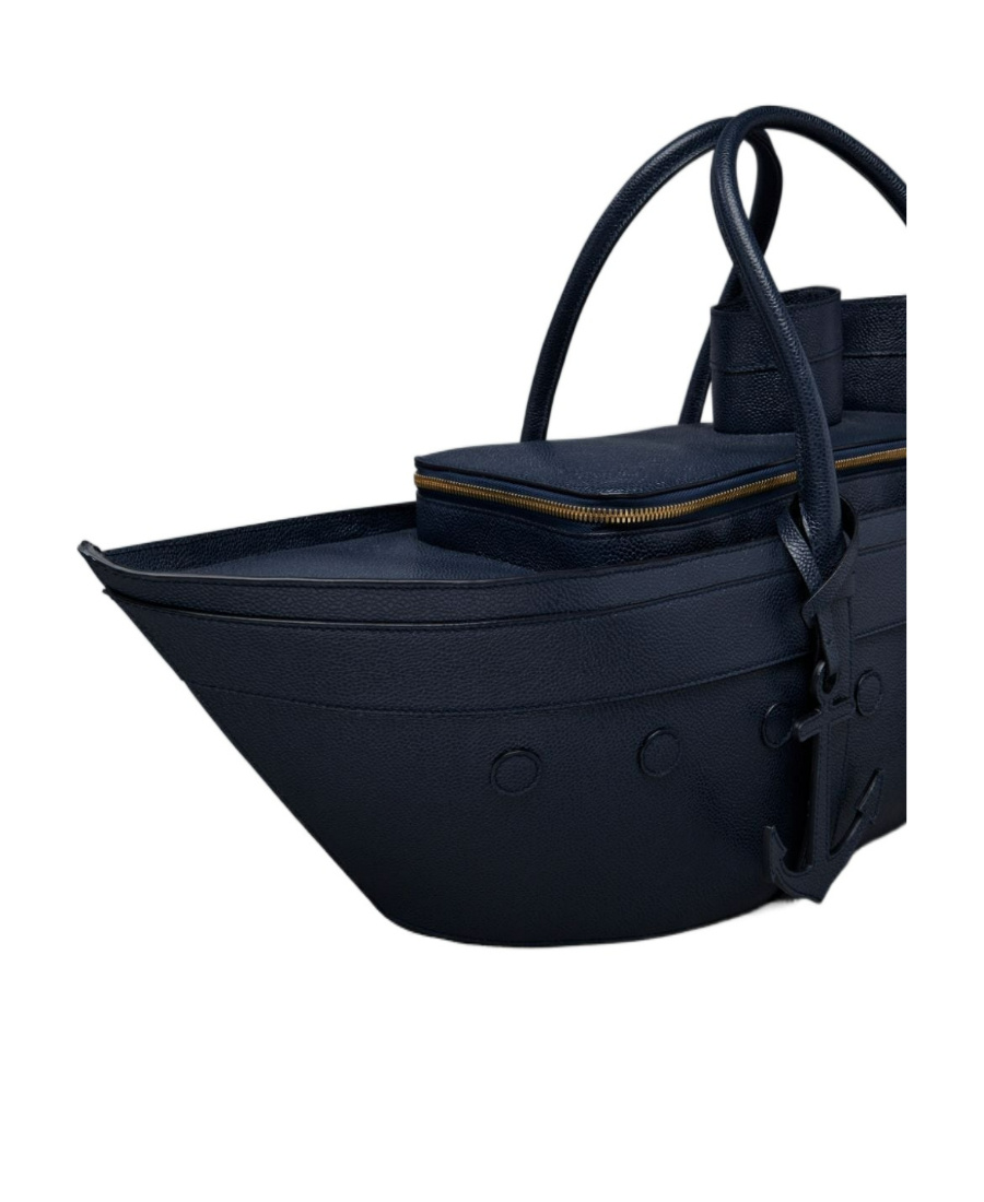 Thom Browne Cruise Liner Tote Bag In Black