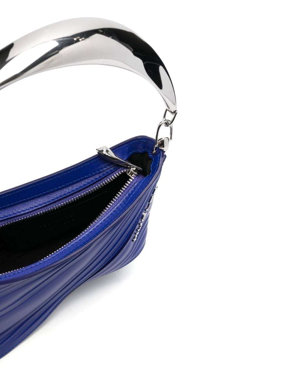 MUGLER SMALL SPIRAL CURVE 01 EMBOSSED TOTE BAG