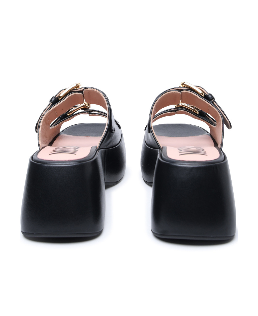 Moschino Sandals In Black