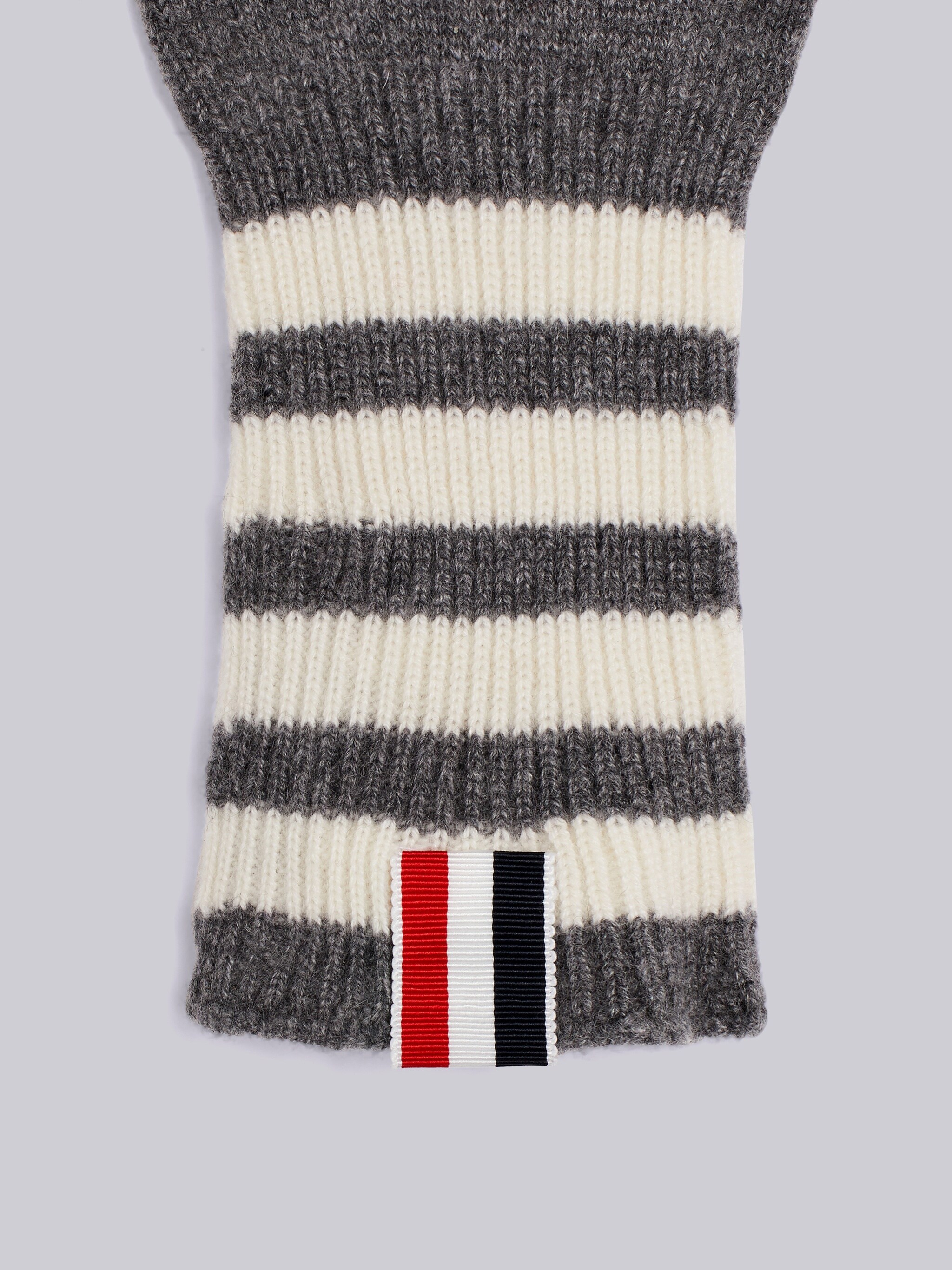 Thom Browne 4-bar Cashmere Gloves In Black