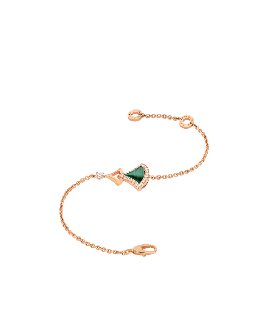 Bvlgari Divas Dream Bracelet In 18 Kt Rose Gold In Yellow