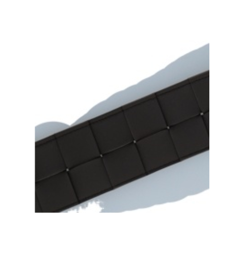 Bottega Veneta Maxi Intreccio Triangle-buckle Belt In Black