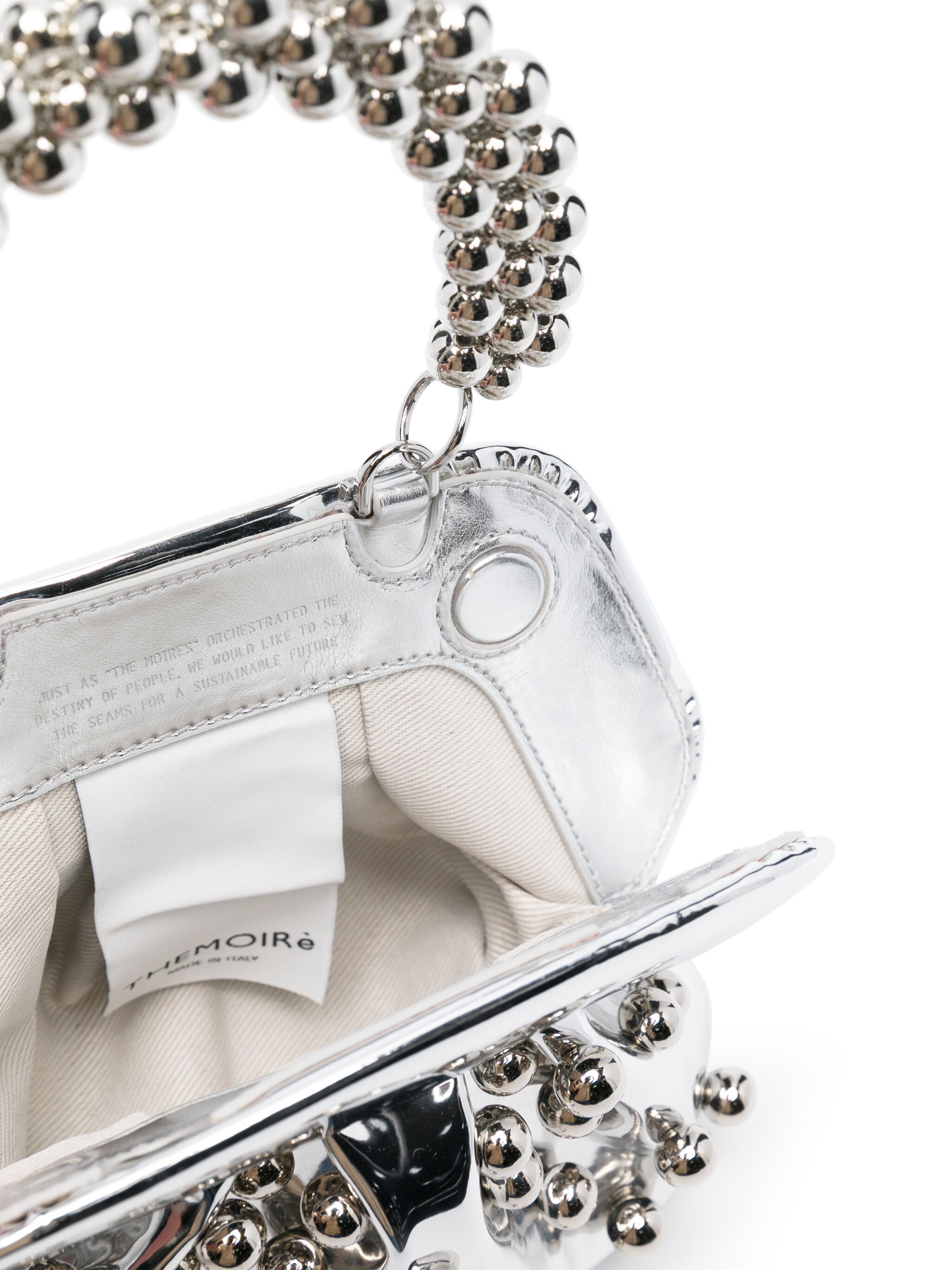 Themoirè Handbag In White