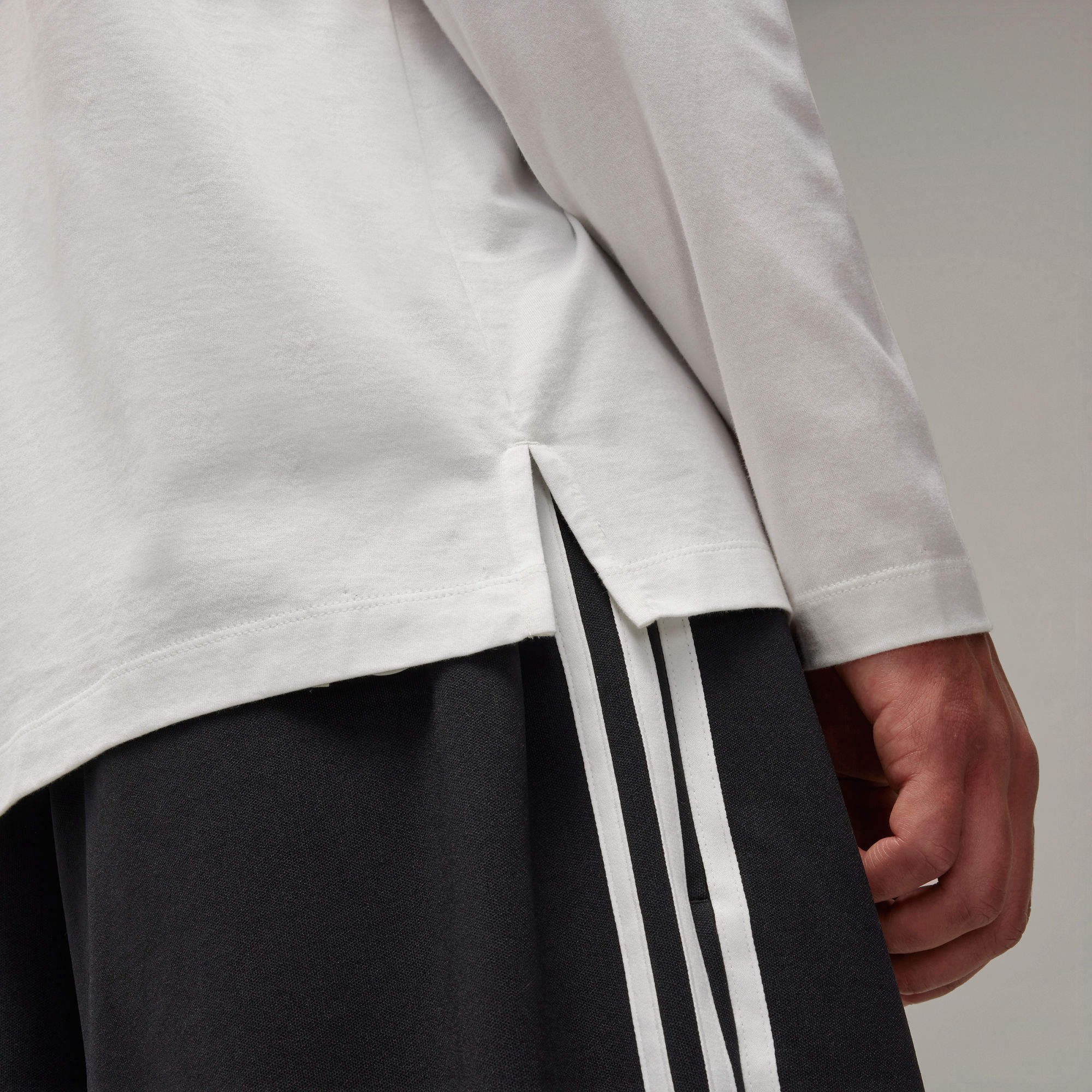 Y-3 Long-sleeved T-shirt In White