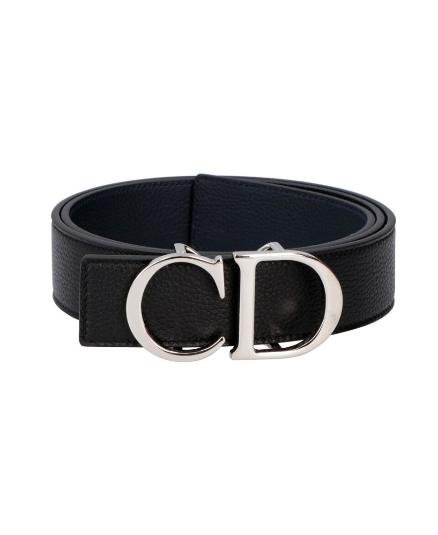 Dior Double-sided Cd Belt In Black