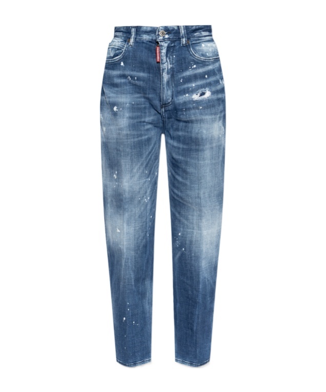 Dsquared2 80's High Rise Balloon Jeans In Blue