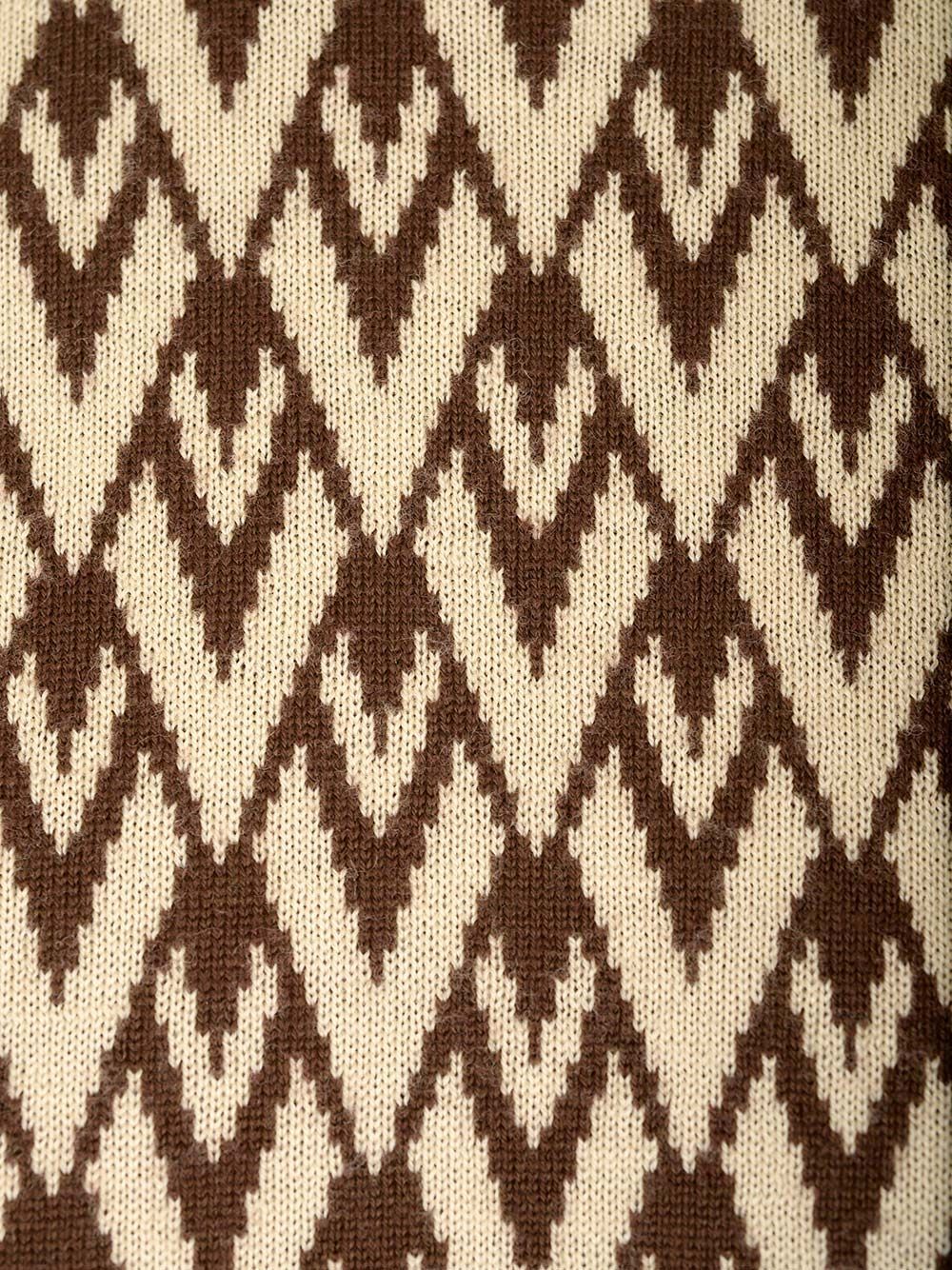 Valentino Monogrammed-intarsia Wool Jumper In Nude