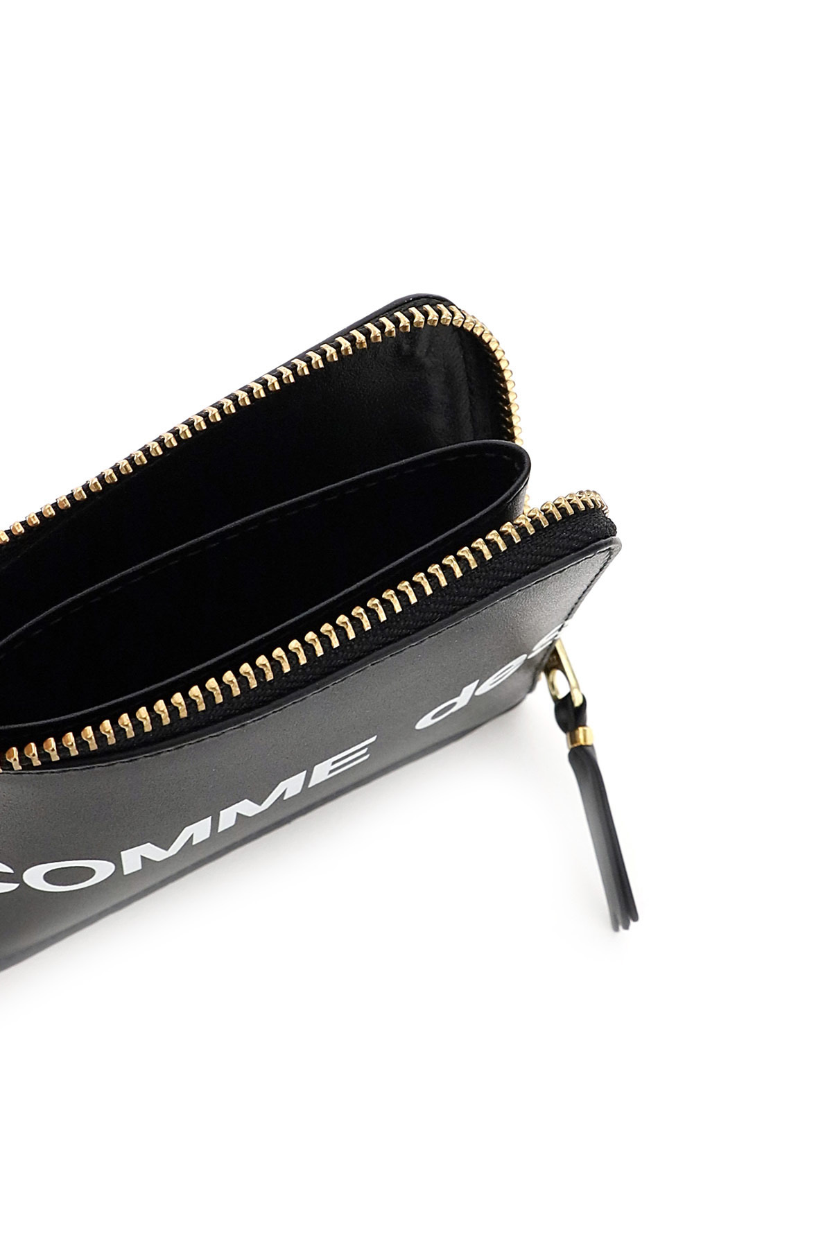 Comme Des Garçons Cdg Large Logo Wallet In Black