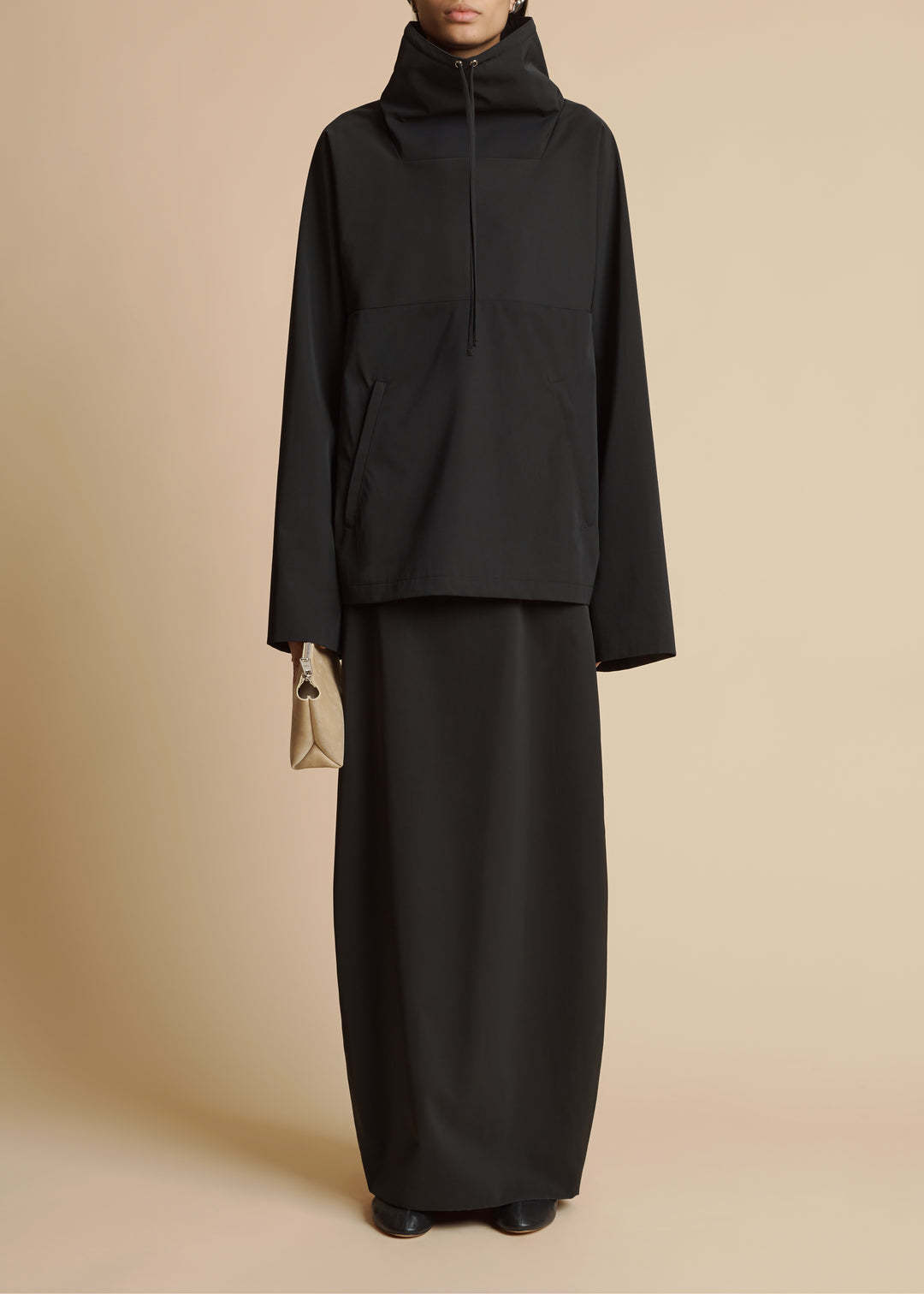 Khaite Mila Silk Maxi Skirt In Black
